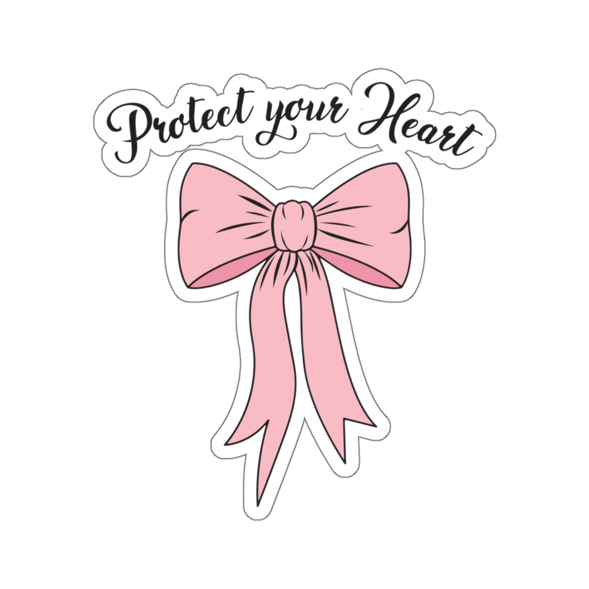 Pink Bow' Sticker