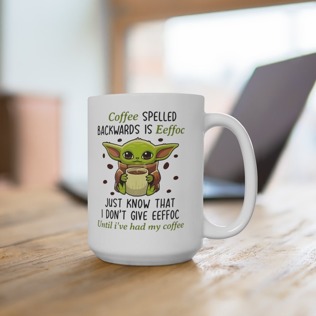 Baby Yoda Coffee Mug Eeffoc Coffee Mug Eeffoc Is Coffee Spelled