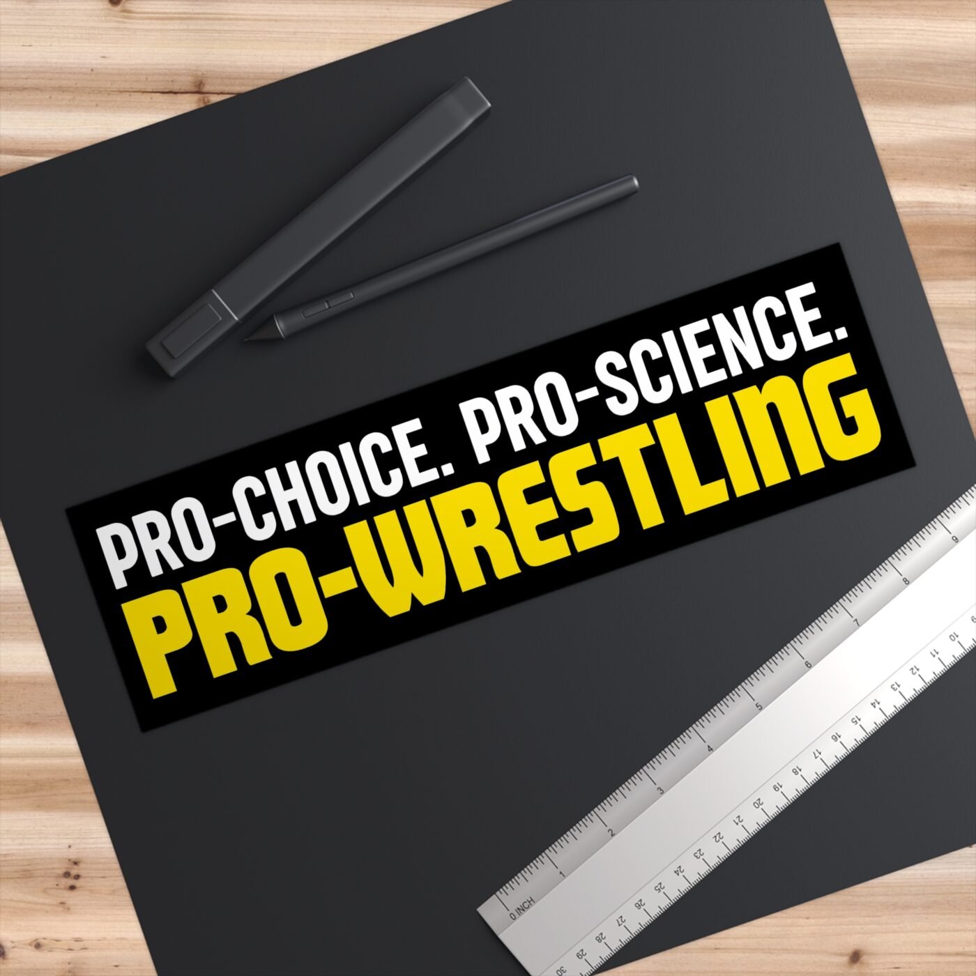 Pro Choice Pro Science Pro Wrestling Bumper Sticker | Teesperky