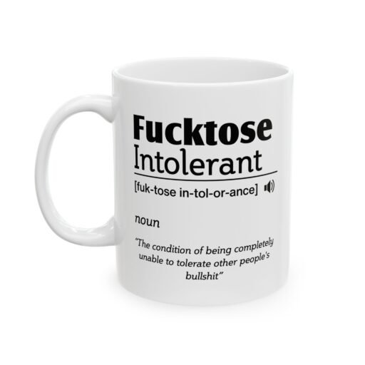 Fucktose Intolerant Definition Mug