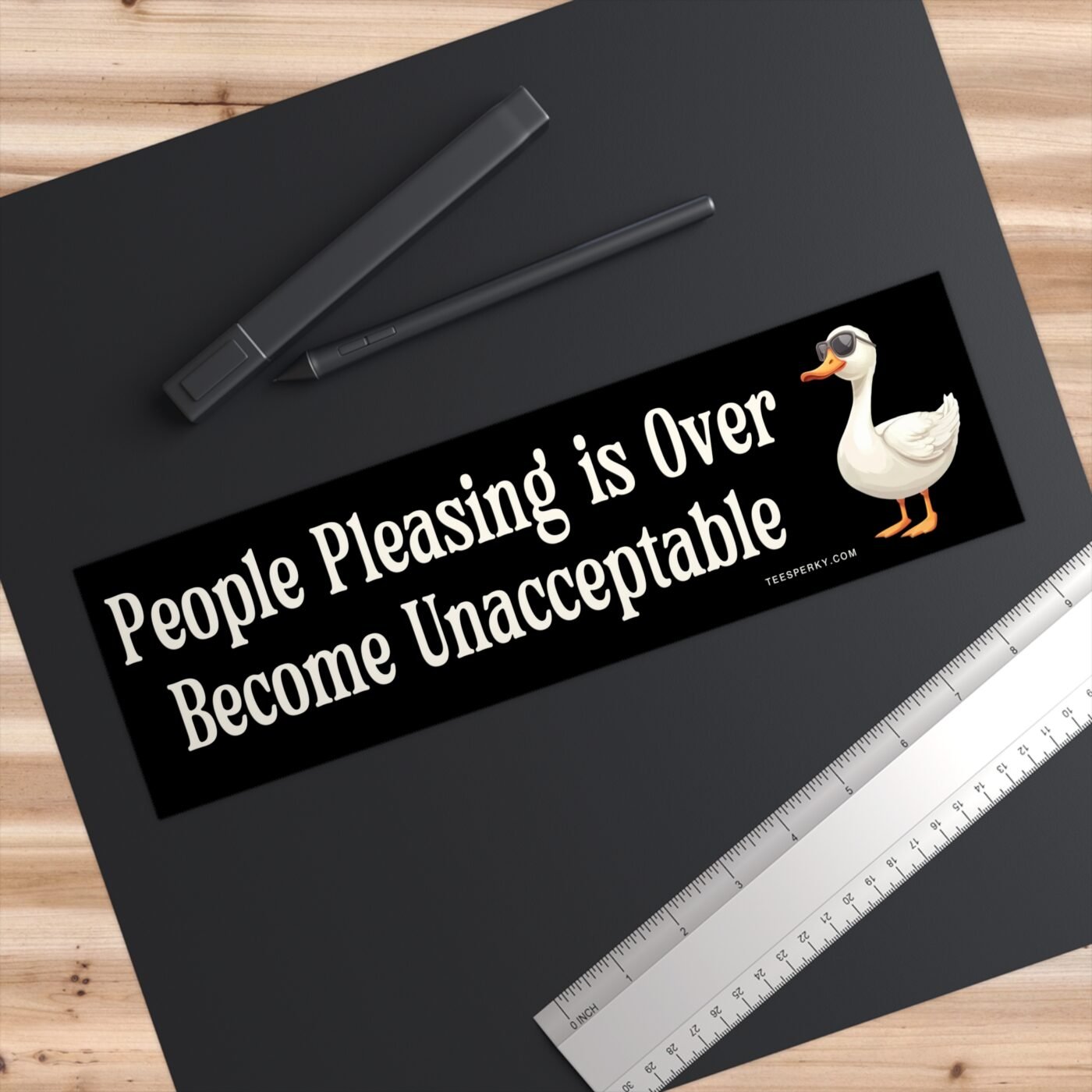Pleasing Sticker People Pleasing is Over Become Unacceptable Bumper Sticker | Teesperky