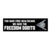 Freedom Dorito Plane Bumper Sticker
