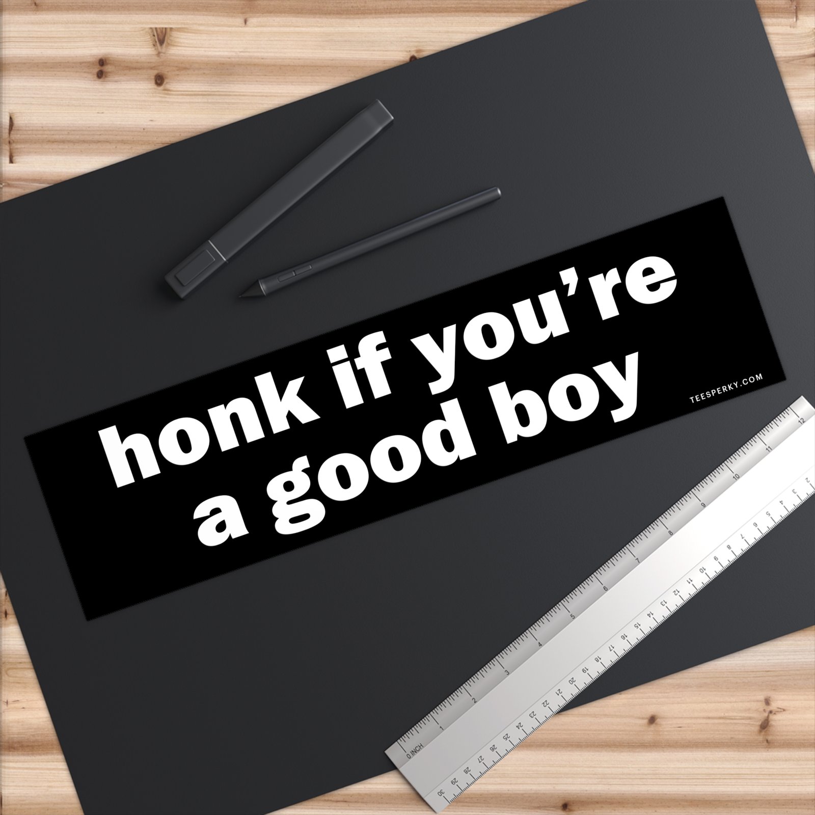 Honk if You're a Good Boy Bumper Sticker - Image 6