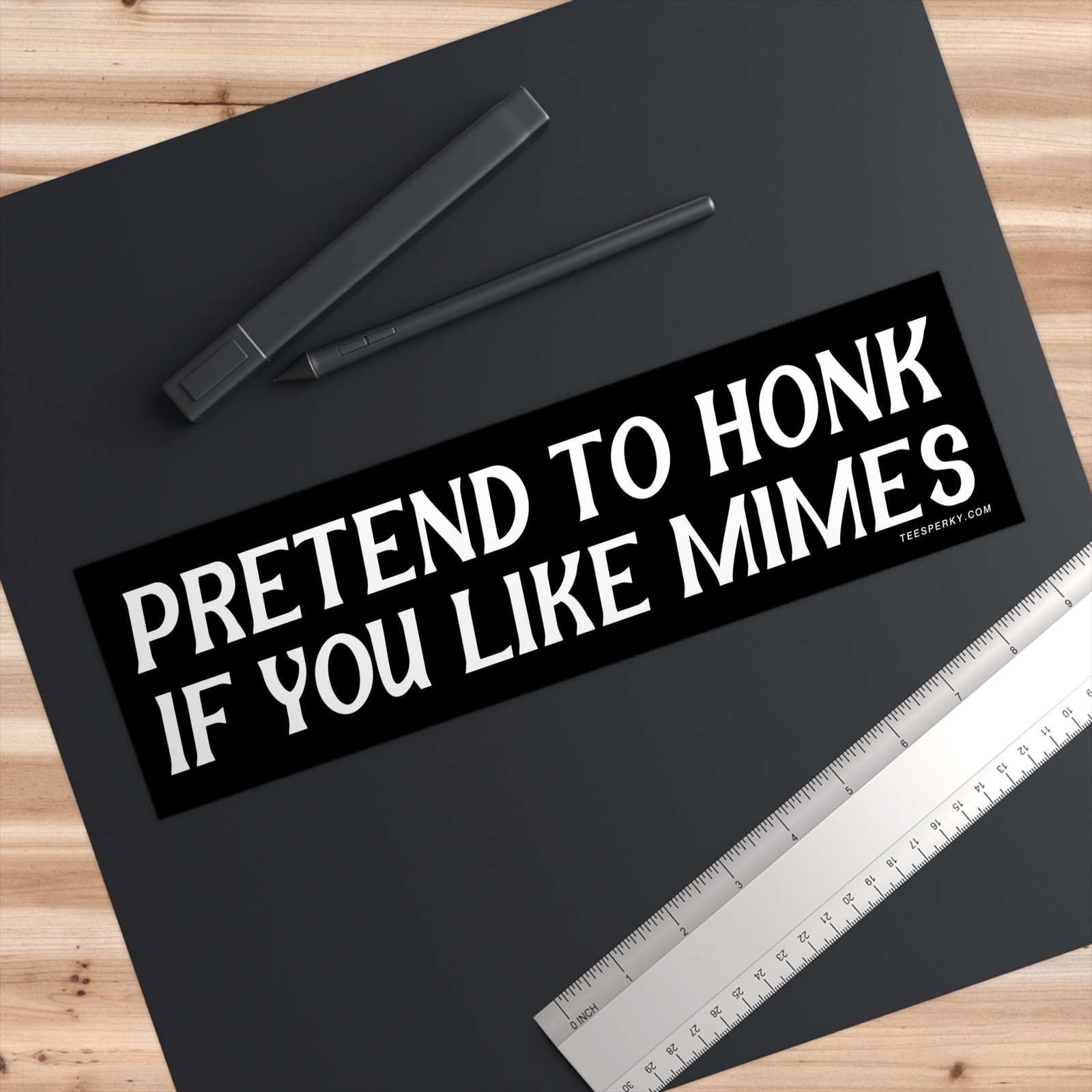 Pretend to Honk if You Like Mimes Bumper Sticker - Image 3