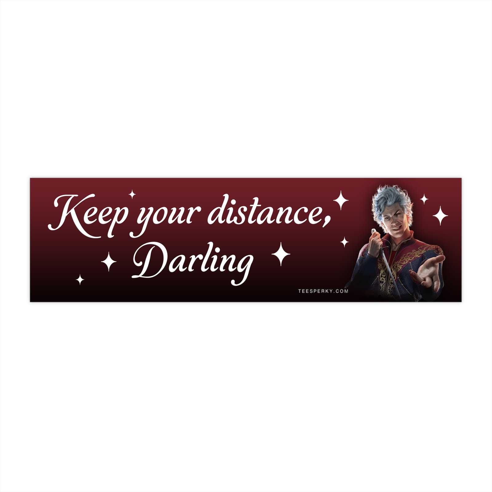 Astarion Keep Your Distance Darling Bumper Sticker