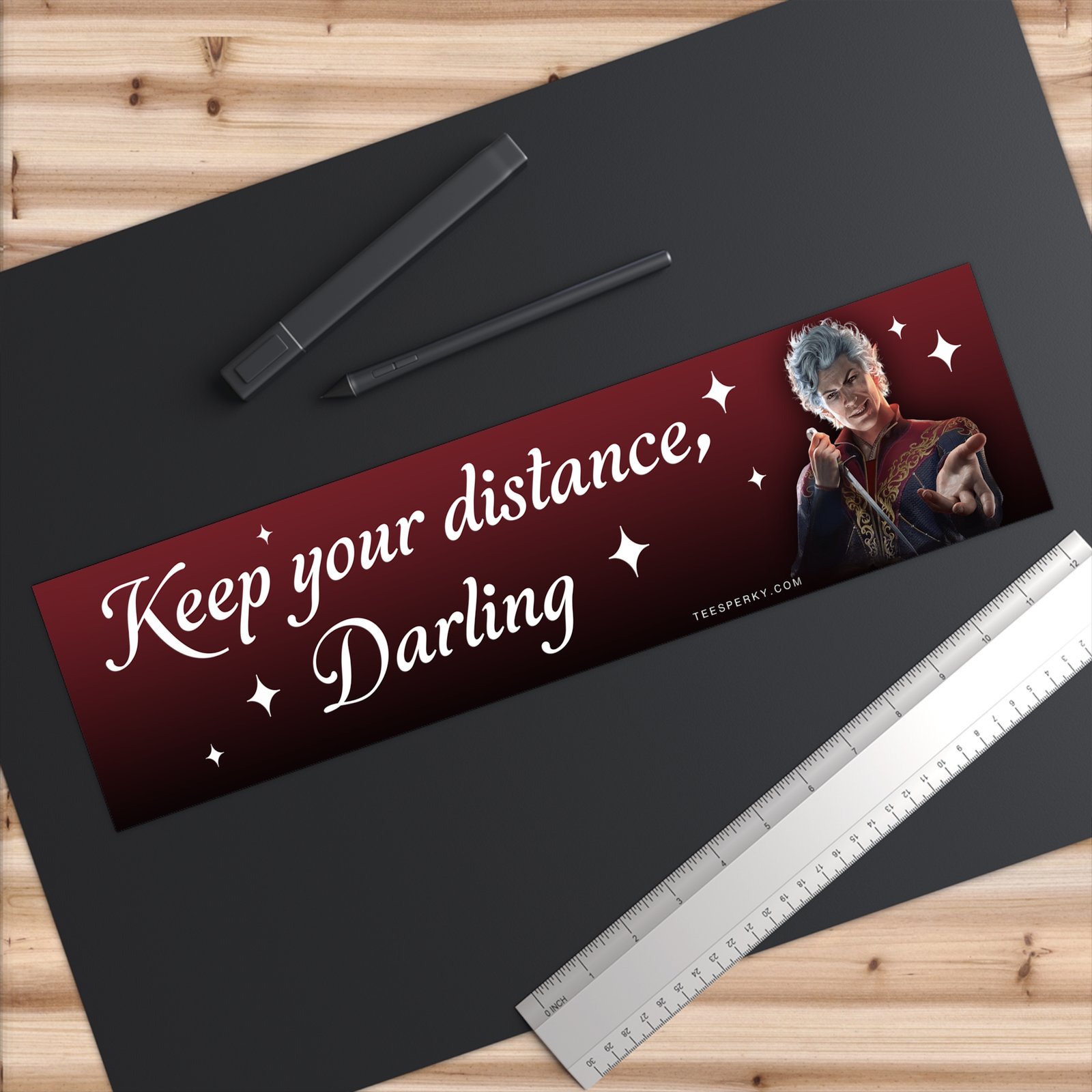 Astarion Keep Your Distance Darling Bumper Sticker - Image 6