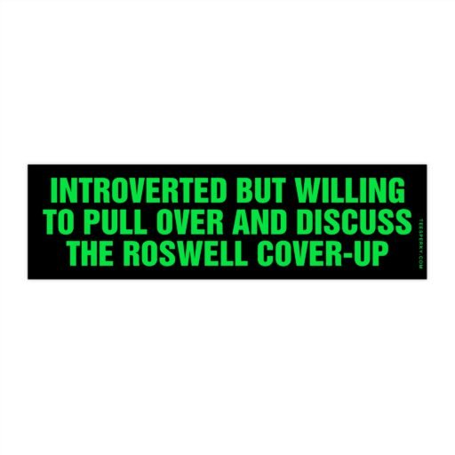 Roswell Cover-Up UFO Bumper Sticker
