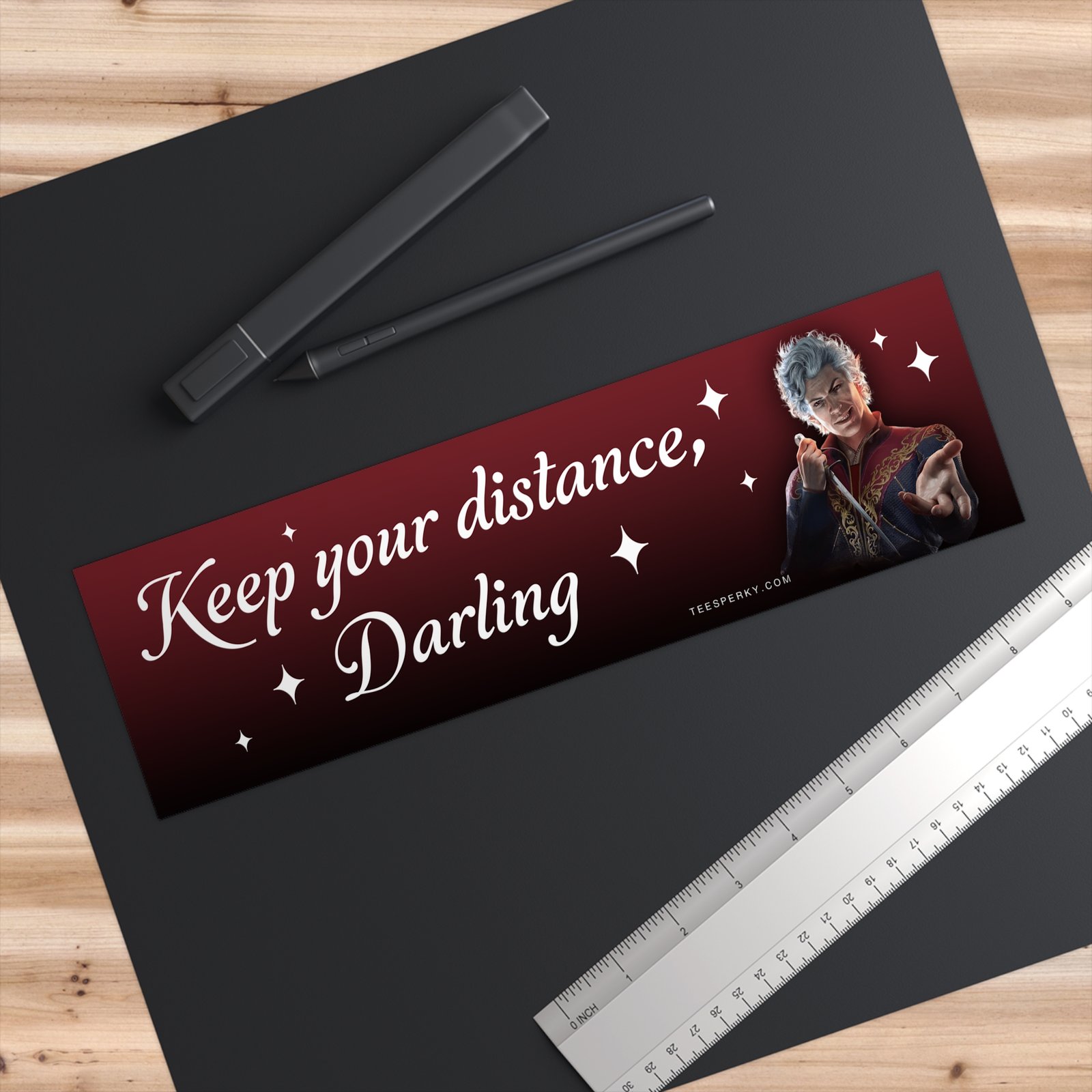 Astarion Keep Your Distance Darling Bumper Sticker - Image 3