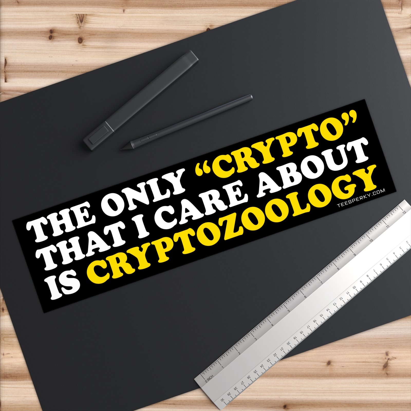 The Only Crypto That I Care About Is Cryptozoology Bumper Sticker - Image 6