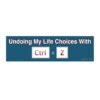 Undoing My Life Choices with Ctrl Z Bumper Sticker