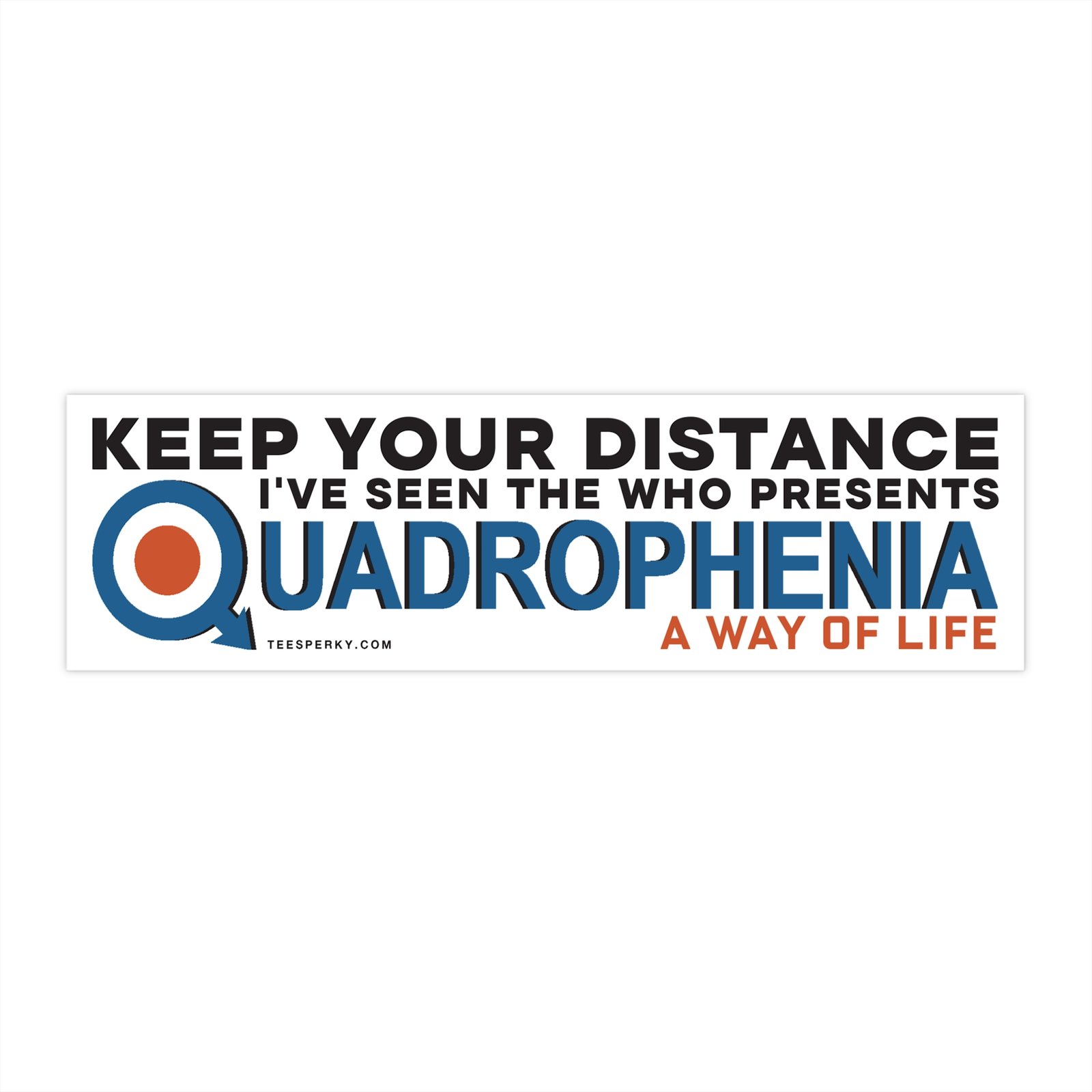 Keep Your Distance – Quadrophenia Bumper Sticker