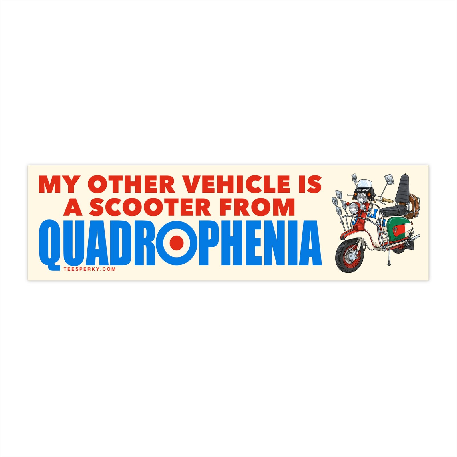My Other Vehicle is a Scooter From Quadrophenia Bumper Sticker