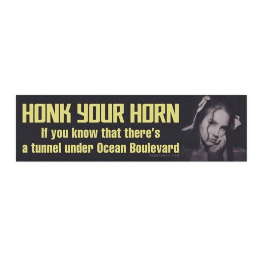 Honk If You Know the Tunnel Under Ocean Boulevard Bumper Sticker