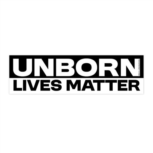 Unborn Lives Matter Bumper Sticker