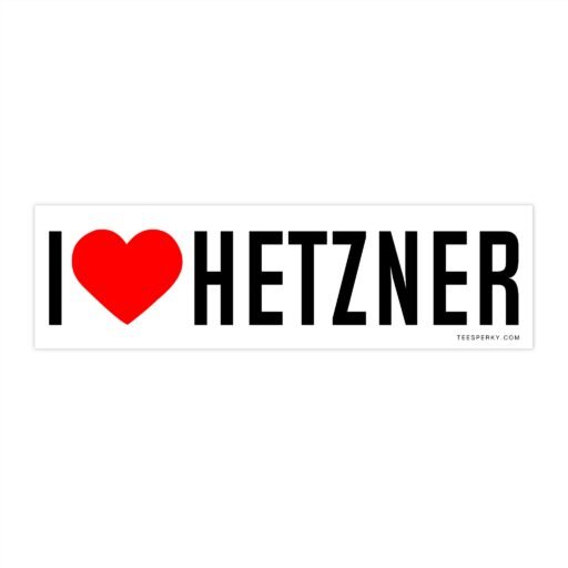 I Love Hetzner Bumper Sticker