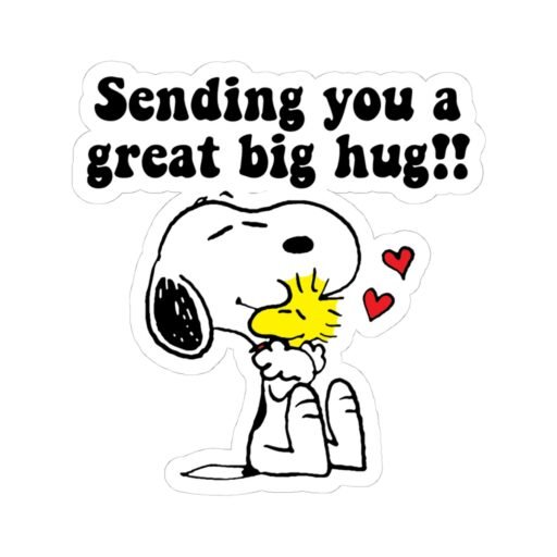 Sending You a Great Big Hug! Snoopy Sticker