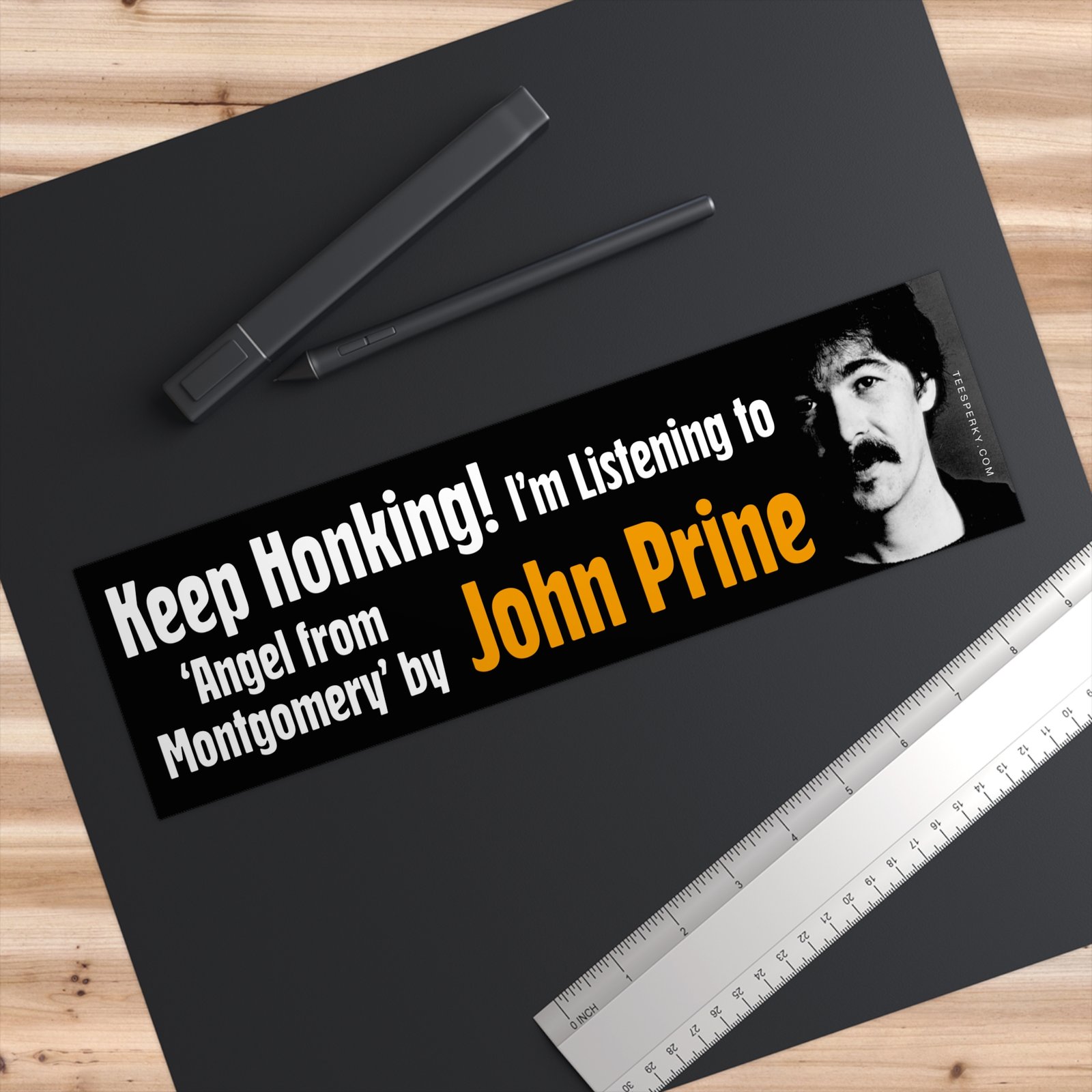 Keep Honking! John Prine Bumper Sticker - Image 3