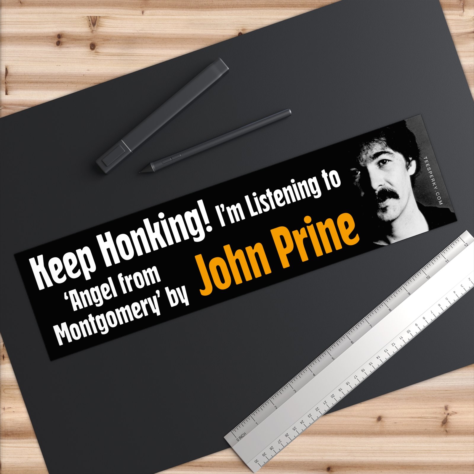 Keep Honking! John Prine Bumper Sticker - Image 6