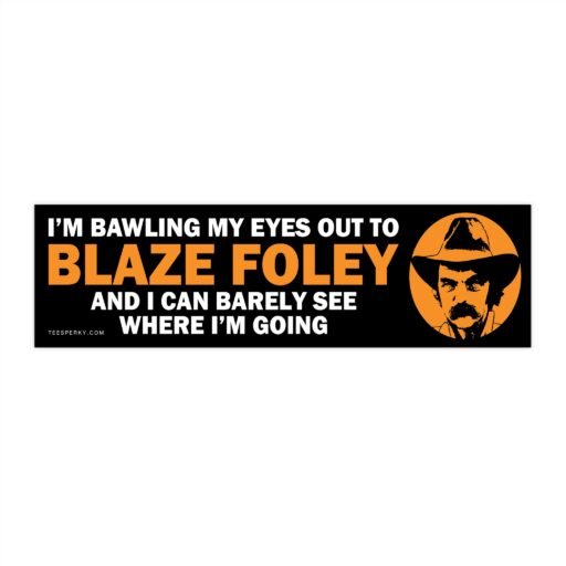 Blaze Foley Bawling Eyes Out Bumper Sticker