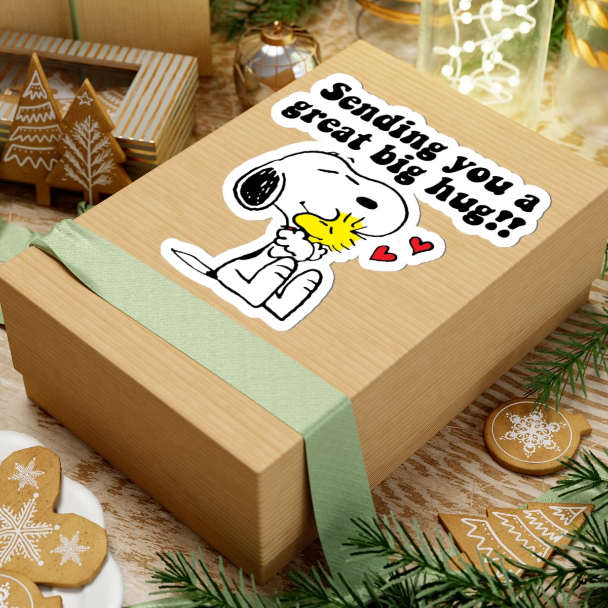 Sending You a Great Big Hug! Snoopy Sticker - Image 3