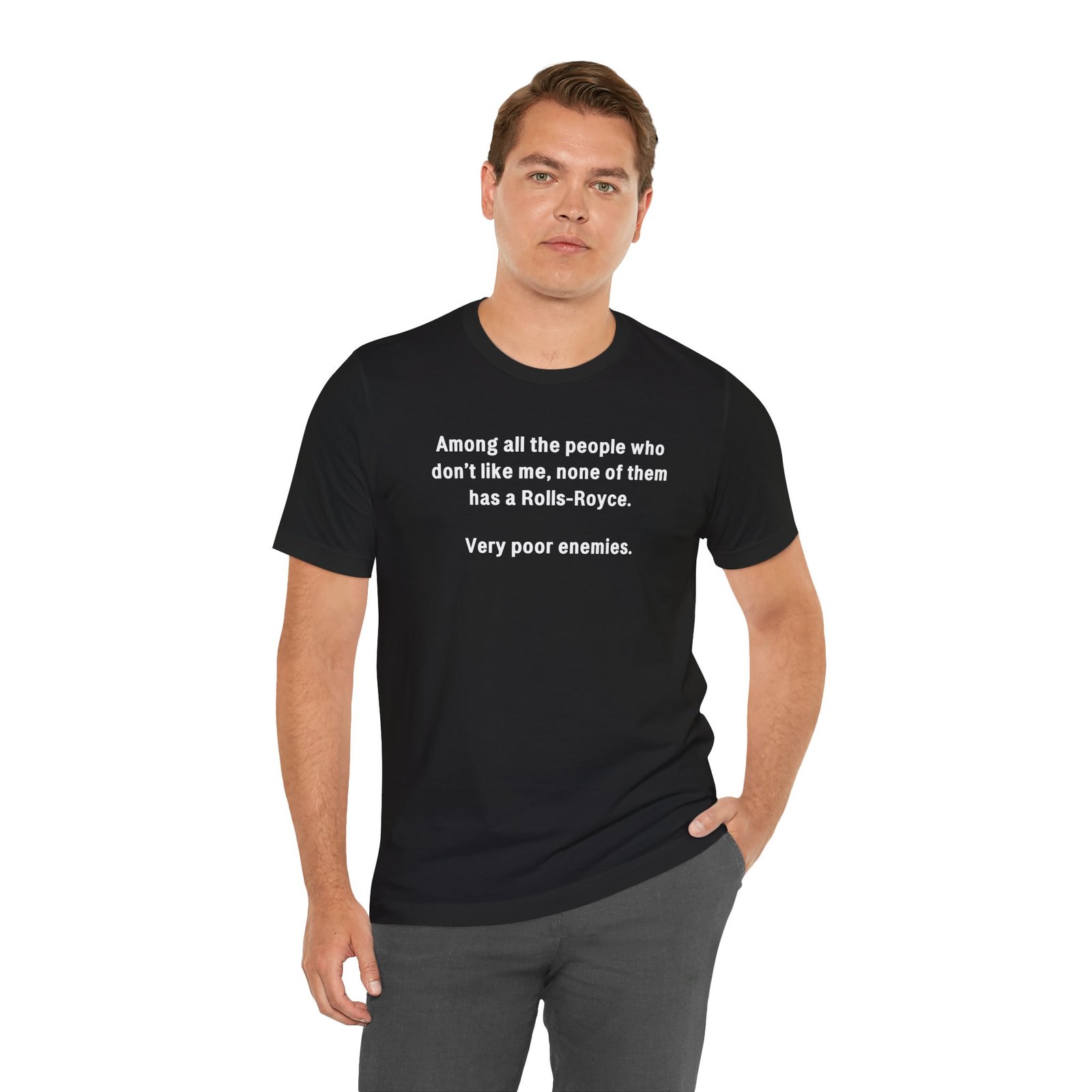 Very Poor Enemies Rolls-Royce Funny T-Shirt - Image 2