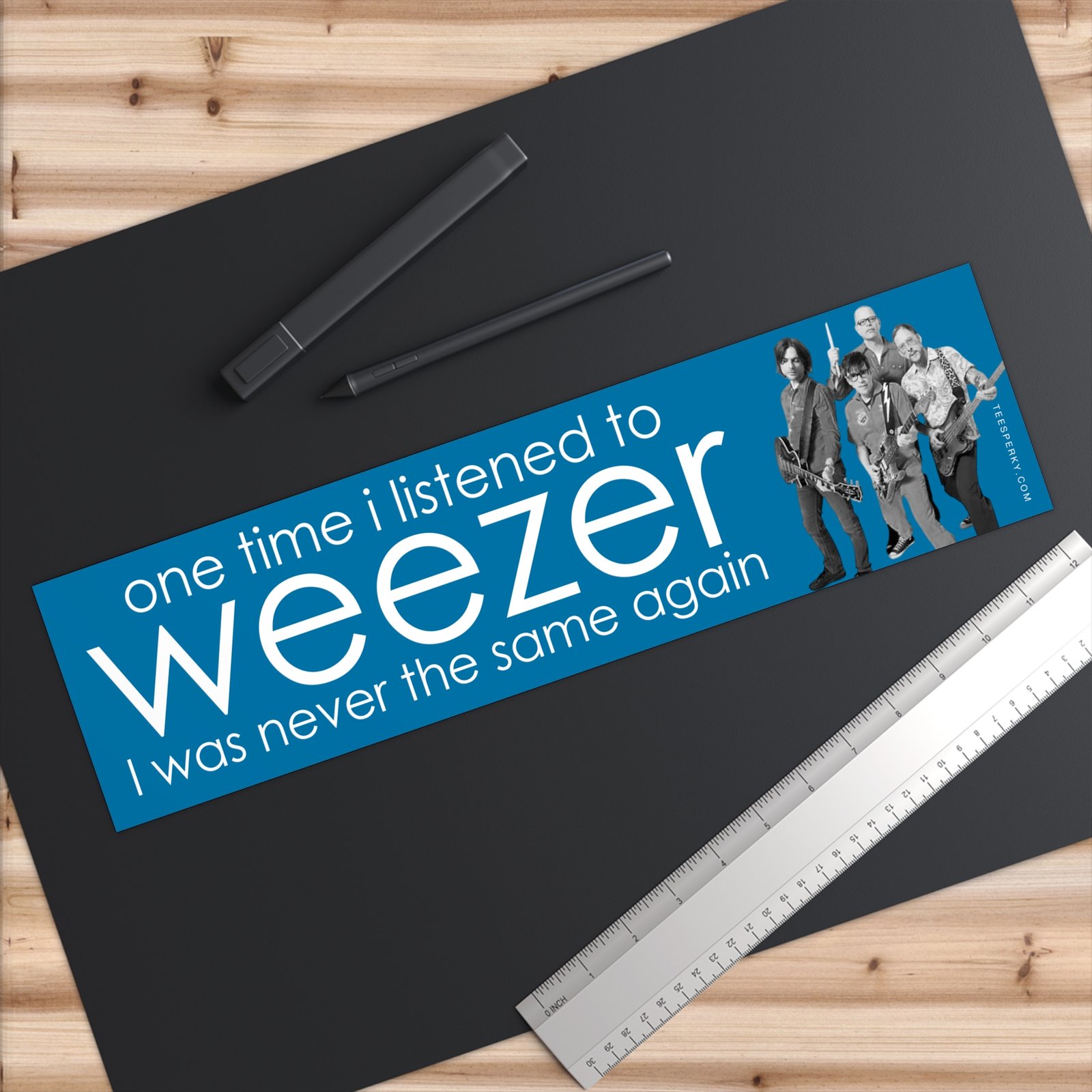 One Time I Listened to Weezer Bumper Sticker - Image 6