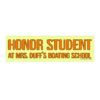 Honor Student at Mrs. Duff's Boating School Bumper Sticker