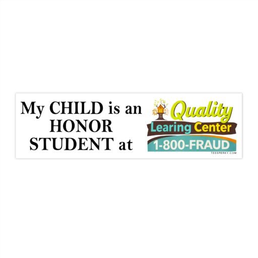 Quality Learning Center Bumper Sticker
