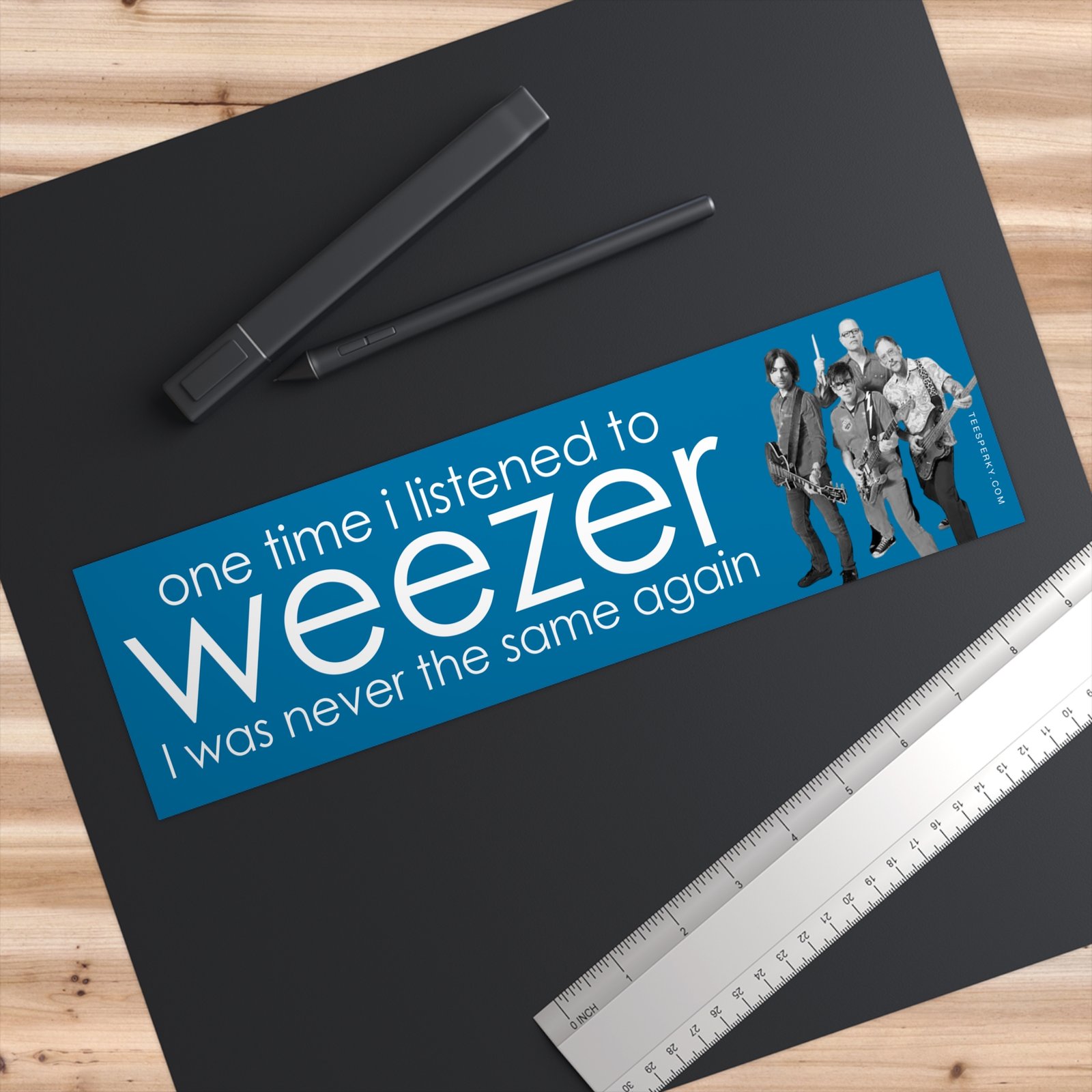 One Time I Listened to Weezer Bumper Sticker - Image 3