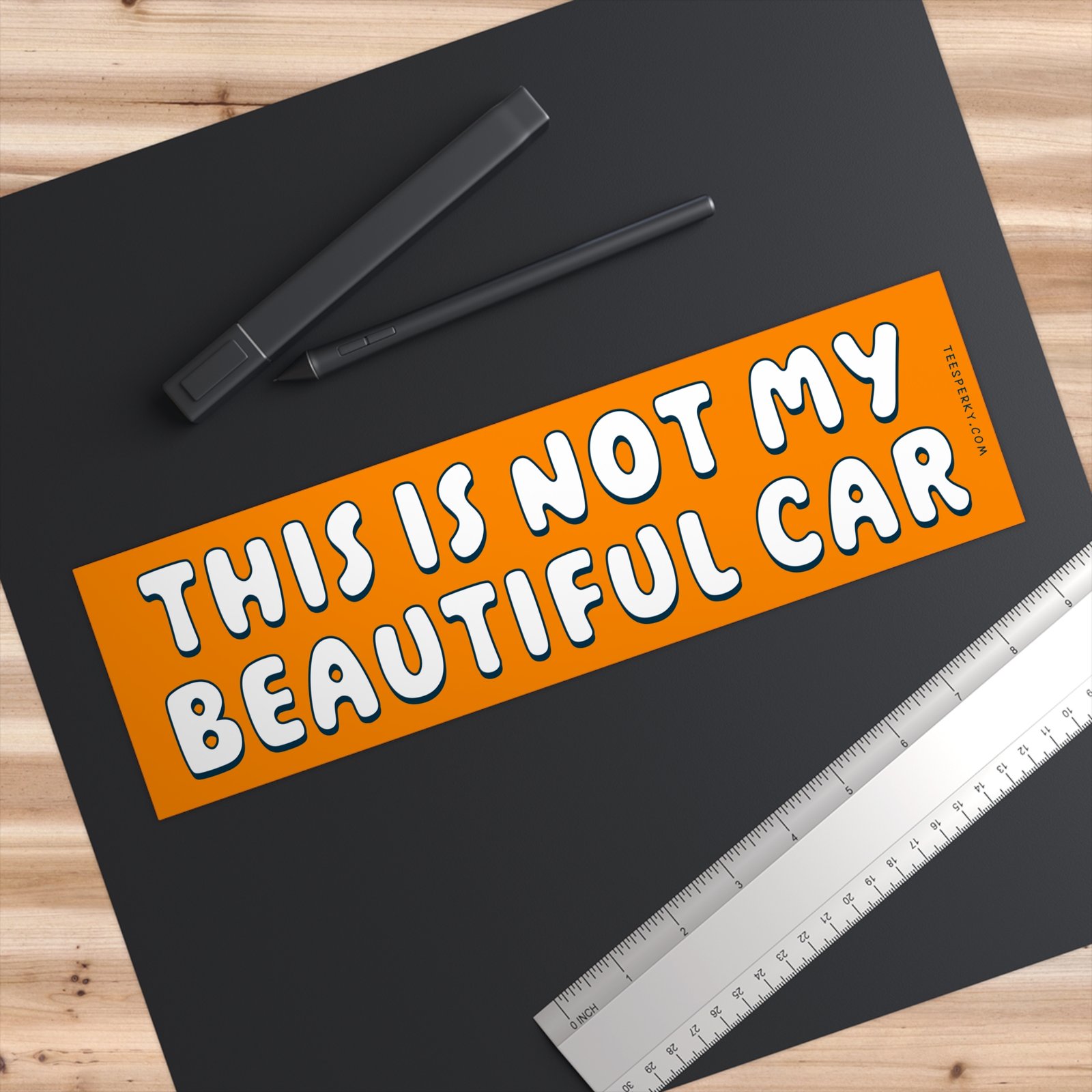 This Is Not My Beautiful Car Bumper Sticker - Image 3