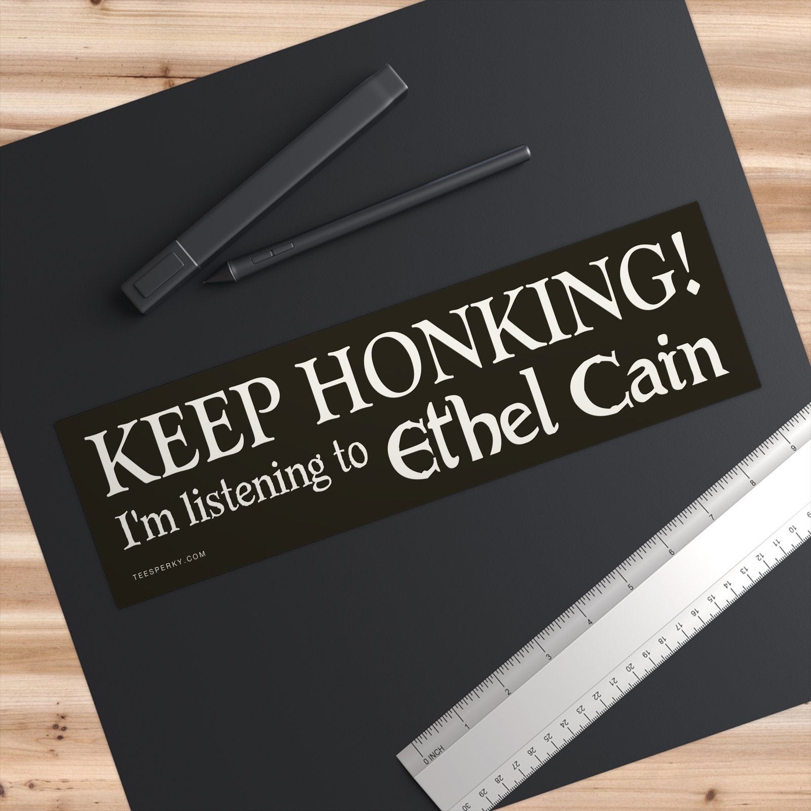 Keep Honking! I'm Listening to Ethel Cain Bumper Sticker - Image 3