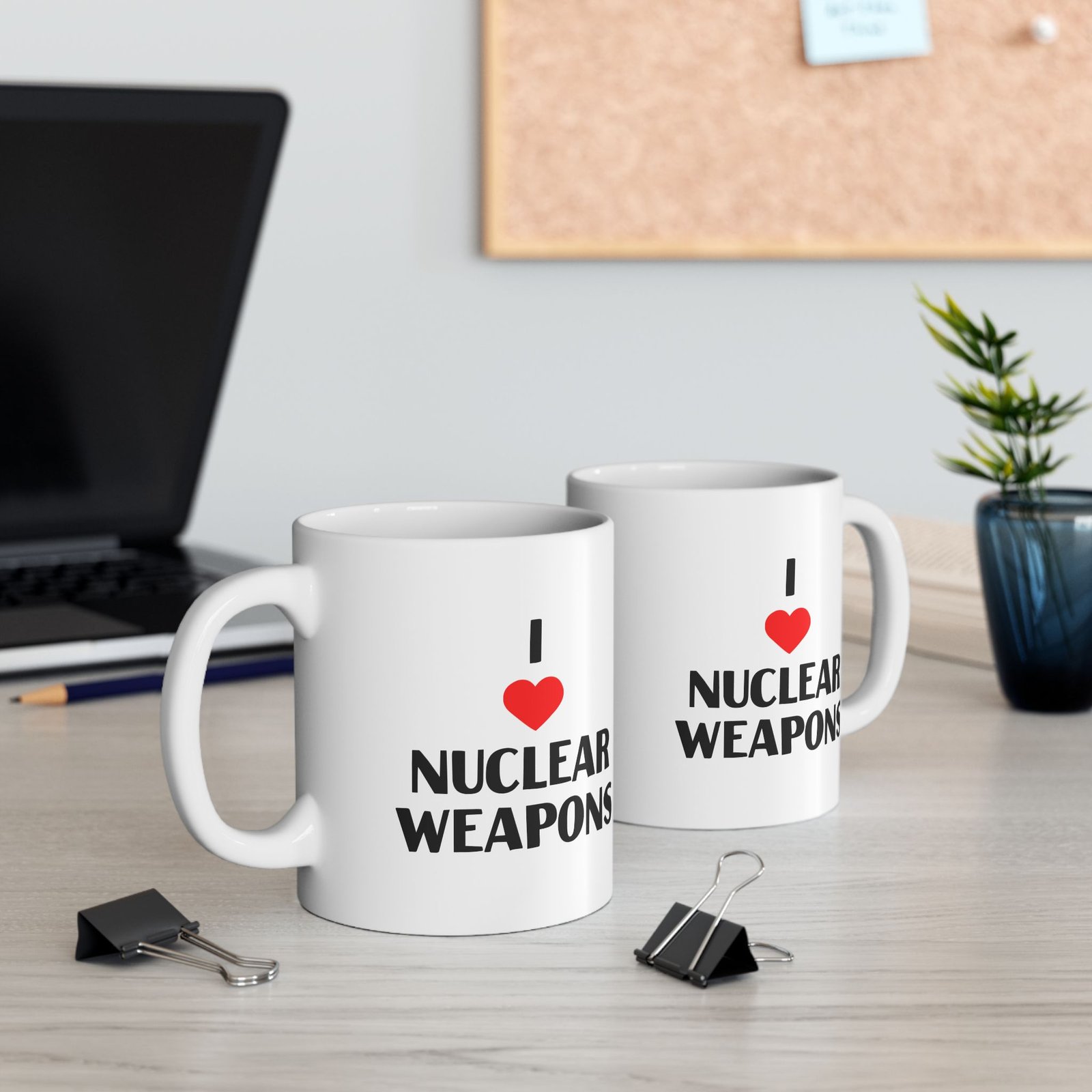 I Love Nuclear Weapons Mug - Image 4