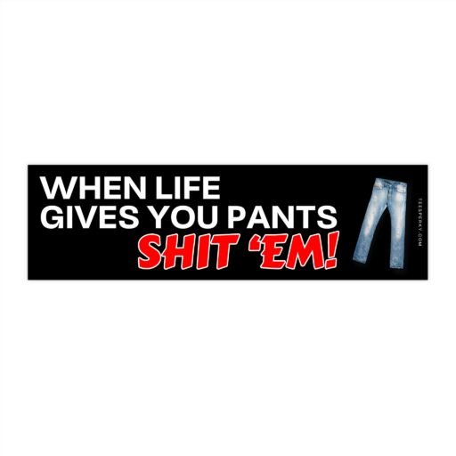 When Life Gives You Pants Bumper Sticker