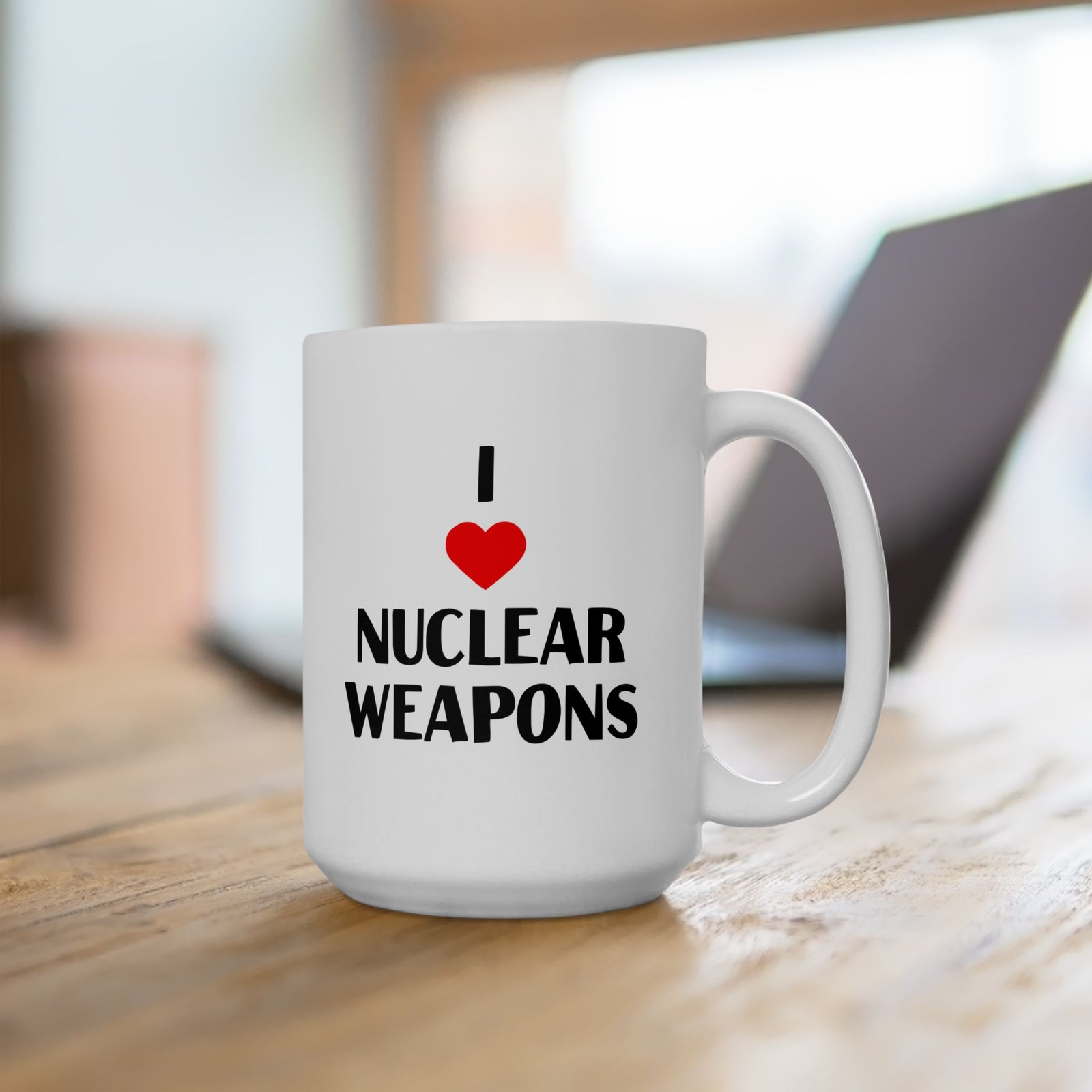 I Love Nuclear Weapons Mug - Image 7