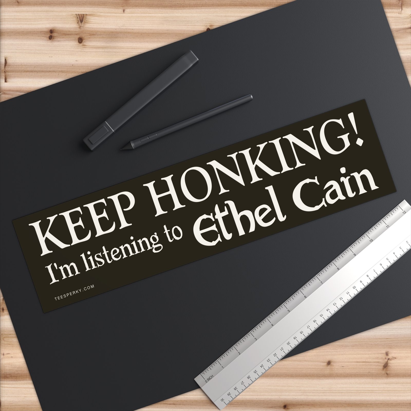 Keep Honking! I'm Listening to Ethel Cain Bumper Sticker - Image 6