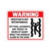 Digestion Is Not Instantaneous Funny Sticker