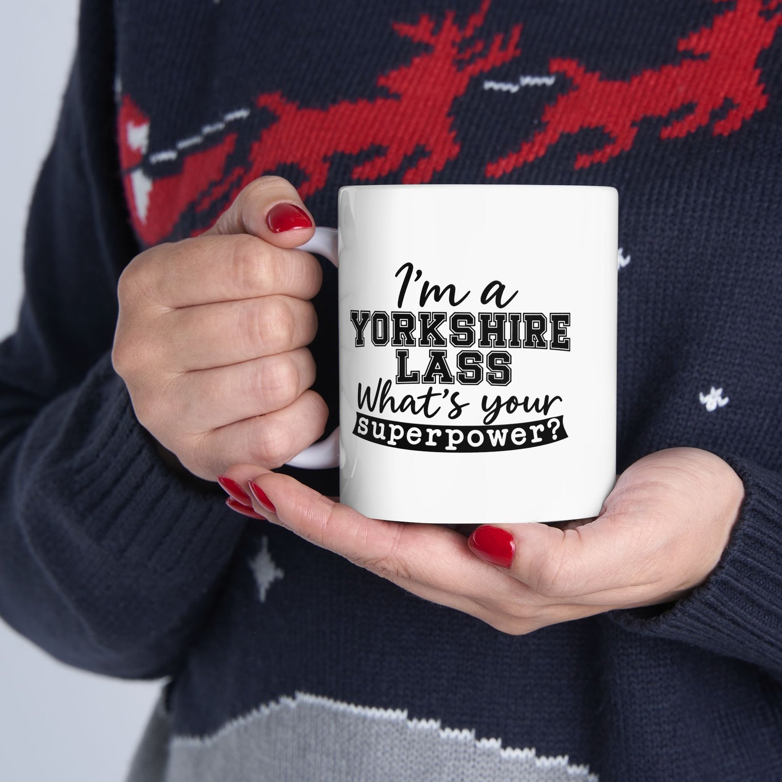 I'm a Yorkshire Lass – What's Your Superpower? Mug - Image 3